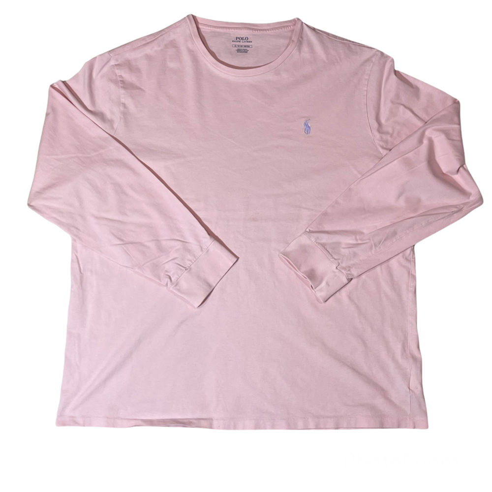 Polo Ralph Lauren Mens Pink Long Sleeve Shirt Size X-Large